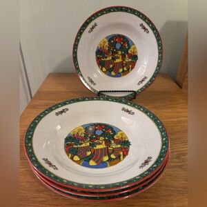 Trisa Christmas Memories porcelain china bowls set of 4